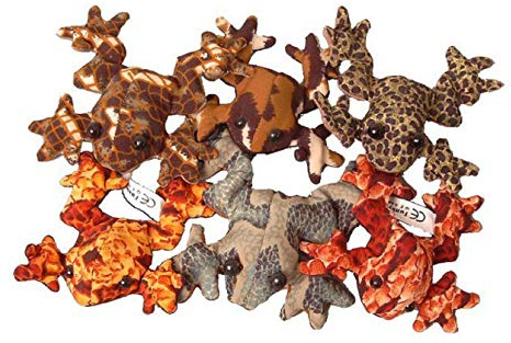 Woru Sandtiere, 1 Tier, Verschiedene Modelle, Größe ca. 7 cm, Frosch, Gekko, Schildkröte, aus verschiedenen Nicht wählbaren Stoffen (Frosch)