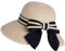 Comhats Chapeau de soleil pliable en paille pour femme avec protection solaire à large bord, 89016_Beigemix, Taille M