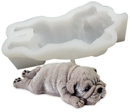 Hundeform für Mousse, Silikon, Fondant, Kuchen, Schokolade, 3D-Tierpudding, Backform