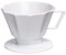 Mahlwerck Porzellan Kaffeefilter, wiederverwendbarer Dauerfilter, für Filtertüten 1x4, Größe 4, Weiss