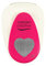 Vaessen Creative Perforatrice Coeur Dentelé, 3,75 cm, 1 Pièce, jusqu'à 160g, pour Loisirs Créatifs et Scrapbooking, Métal, Blanc/Rose, maxi