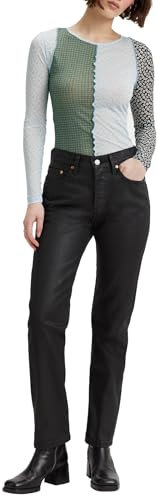 Levi's 501 Wax Coated Pantalons, Fête Chic, 28W x 28L Femme