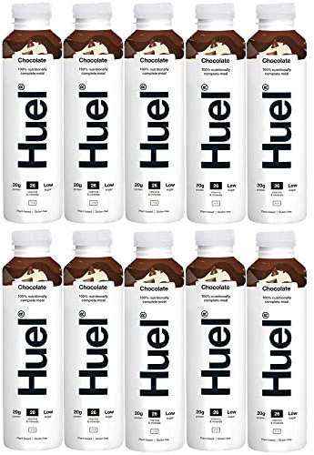 10 x 500ml Vegan Chocolate Drink Natural Shake Meal Vitamins Minerals Low Sugar Protein