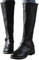 ticticlily Stivali Donna Moda Stivali al Ginocchio Stivali da Equitazione Casual Tacchi Spessi Comodi Scarpe in Pelle Invernali C Nero 40 EU
