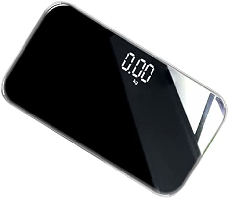 MERRYHAPY Mini-usb-aufladbare Digitale Personenwaage Mit Spiegelfläche Präzise Körpergewichtsmessung Kompakt Und Leicht Für Zuhause Büro Und Reisen Geeignet