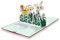 paperdora® 3D Pop-Up-Karte „Weihnachten“ mit Umschlag und Wachssiegel - Karte Glückwunschkarte Grußkarte Geschenkkarte Geschenk Gutschein