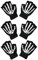 Rayson Halloween Kostüme Dekorative Handschuhe Skelett Handschuhe Schwarz Unisex Halbfinger Handschuhe Leuchtende Grinch Handschuhe Winter Fäustlinge Cosplay Skelett Halbfinger