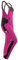 strongAnt Salopette de travail femme Power Stretch avec poches genouillères - Rose-Noir, 44
