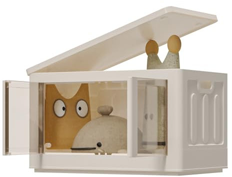 FLEXISPOT Aufbewahrungsbox mit Deckel 72Lx1 Aufbewahrungsbox unterbett aufbewahrungsbox groß stapelbare Storage Boxes kisten Faltbare Spielzeug-Aufbewahrungsbox, Plastik-Aufbewahrungsbox