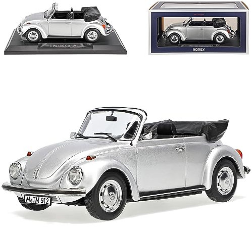 Volkwagen Käfer 1303 Cabrio Silber 1972-1975 1/18 Norev Modell Auto