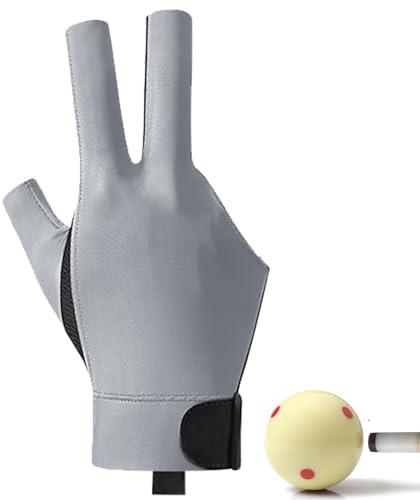 Genikeer 3 Finger Queue Handschuhe, Rechte Hand Open DREI Finger Spandex Handschuh Billard Shooter Cue Pool Gloves, rutschfeste Dreifinger Handschuh, Billardhandschuhe Für Herren Damen