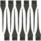 XNIVUIS 10 Stück Haarfärbe Bürste Haarfärbebürsten Pinsel Haare Färben, Haarfärbepinsel Färbepinsel HaarfäRbe BüRste, Färbepinsel Haare Färbepinsel schmal für Barbershop und Home Coloring (Schwarz)
