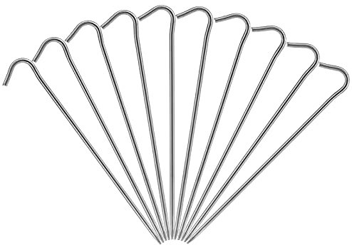 YIWENG 6 stücke / 10 stücke Titanium zeltheringe Titanium Zelt nägel Outdoor Camping Zelt Stakes beugen Haken,Titan Dreikant Zelt Heringe