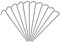 YIWENG 6 stücke / 10 stücke Titanium zeltheringe Titanium Zelt nägel Outdoor Camping Zelt Stakes beugen Haken,Titan Dreikant Zelt Heringe
