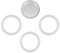 1 Filter and 3 Silicone Gasket Seals Replacement for Aluminium Moka Pot and Stovetop Espresso Coffee Maker (6 Cup)