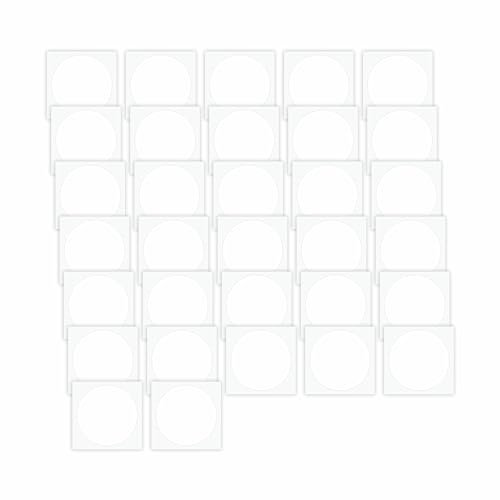 Pegatinas Anticolision - Pack 32u - Vinilos Para Cristales - Vinilo Adhesivo - Vinilo adhesivo cristal Para Ventana - Pegatinas Circulares - Vinilos Puerta Cristal - Pegatina Decorativa (Blanco, 32)