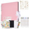 KASZOO Fotoalbum zum Selbstgestalten, DIY 80 Schwarze Seiten, Kann als Abschluss Geschenk, Geburtstagsgeschenk, Hochzeitstagsgeschenk, Rosa
