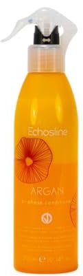 ECHOSLINE Argan Bi-Phase Conditioner - Echosline Schutz-Konditionierer für empfindliches, behandeltes und entvitalisiertes Haar, ohne Ausspülen, 300 ml
