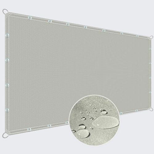 ZQXFZ Voile d ombrage Rectangulaire 5.5x6.5m Balcon De Protection Solaire Toile Imperméable ecran de Balcon -Kaki.