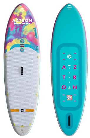 AZTRON Lunar AS-131D SUP aufblasbares Stand-Up-Paddle-Board, 2,9 m