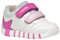 Geox B IUPIDOO Girl A, Zapatillas Niñas, White/Fuchsia, 26 EU