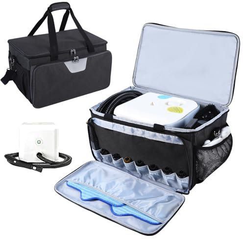 Rsobl Tragetasche, kompatibel mit Dupray, tragbare Dampfreinigung für Böden, verstellbare Fächer, Aufbewahrungstasche für Dupray Neat Dampfreiniger, Handdampf-Organizer-Tasche für Zubehör, nur Tasche