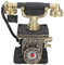 Natudeco Kreatives Retro-Deko-Telefon-Modell, Vintage-Telefon-Dekoration, Statue, klassisches Telefon, Heimdekoration für Schreibtisch-Dekoration (7111-32)