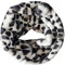 Lina & Lily Winter Loop Schal Snood Damen aus Kunstpelz (Leopard Weiß)