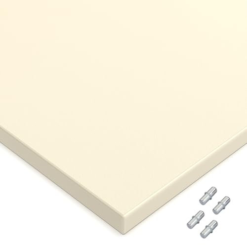 X57 Einlegeboden nach Maß - 2mm ABS Kante umlaufend - Regalbrett, Fachboden, Holzbrett im Zuschnitt nach Maß passend für jeden Schrank (Magnolia)
