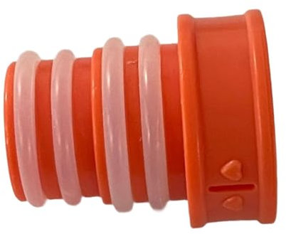 Perfeclan Bidet Cap for Toilet Travel Bidet Cap Easy to Carry Cleaning Compatible for Water Bottle Hand Sprayer for Shower Personal Use, Orange