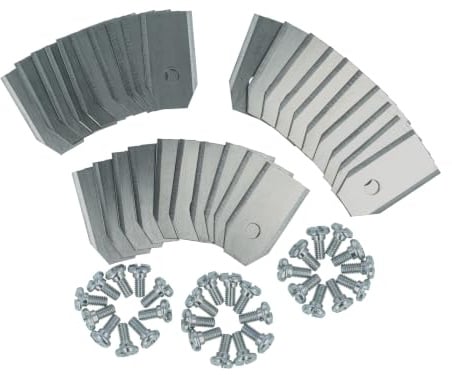 vhbw 30x Ersatz-Messer kompatibel mit Husqvarna Automower 310 Mark II | 315 Mark II, 312V Rasenmäher - Ersatzklinge Silber, Stahl