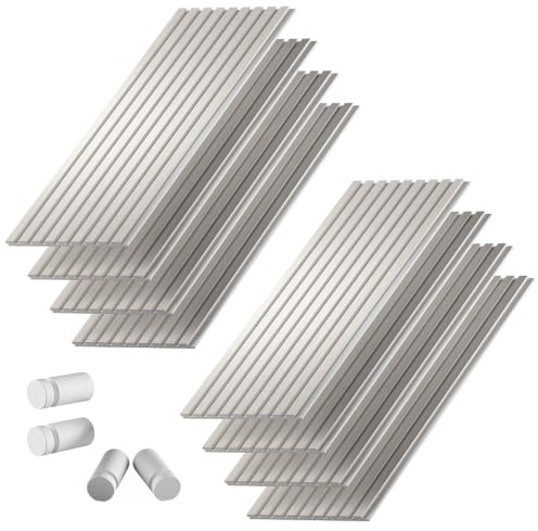 Vicco Akustikpaneele Sonoa, Weiß, 40 x 120 cm | 8er Set