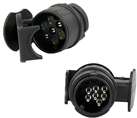 The Drive PKW Anhänger Adapter 13 auf 7-polig | Kurze Version | Mini-Kurzadapter