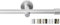 Rollmayer metall Gardinenstange Ø 16mm Rohr, Silber für Ösenvorhang Gardinen Vorhang (Crux 320cm lang, silber, 1-läufig) Wandbefestigung Ohne Ringe!