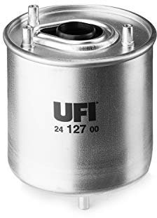 UFI Filters, Filtro Gasolio 24.127.00, Filtro Carburante per Ricambio, Adatto ad Auto, Applicabile su Diversi Modelli come Citroen, Fiat, Mitsubishi, Peugeot e Toyota