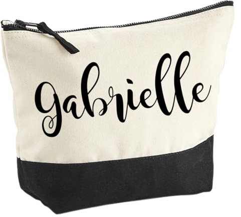 Trousse personnalisée bicolore, marquage prénom, existe en 2 tailles, trousse de toilette, prénom, cadeau anniversaire, cadeau personnalisé