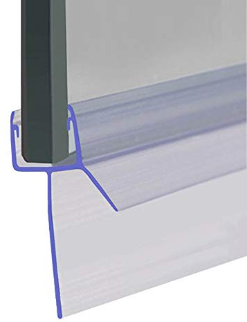 Shower Seal for Screens, Doors or Panels | Fits 4, 5 or 6mm Glass | Straight Fin Shape | Seals Gaps of Up to 35mm | 80cm, 90cm, 140cm or 2m Long | SEAL041 (80cm)