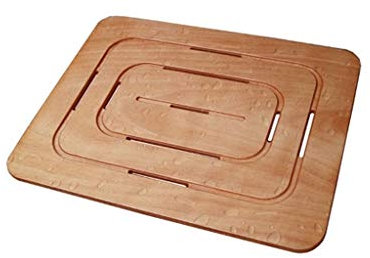 Pedana Piatto Doccia 54x68x2h Legno Marino Quadrata Antiscivolo Castel Merlino