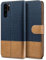 BEZ Handyhülle für Huawei P30 Pro Hülle, Tasche Kompatibel für Huawei P30 Pro, Schutzhüllen aus Klappetui mit Kreditkartenhaltern, Ständer, Magnetverschluss, Blaue Marine