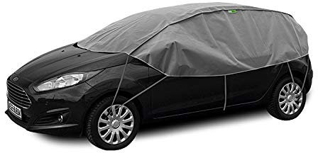 Abdeckplane Halbgarage Sonneschutz, Schneeschutz, UV Schutz, Winter & Sommer Größe S-M kompatibel mit Honda Jazz II