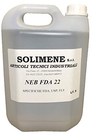 Olio di Vaselina FU22 Certificato FDA USP, Atossico. Specifiche Professionali di altissima qualità. Adatto anche per Nebulizzatori e per uso Alimentare, Enologico, Farmaceutico 5 Litri