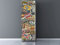 Oedim Vinilo Frigorífico Matrículas Coche, 185x60cm, Adhesivo Resistente, decoración para cocinas, Pegatina Nevera