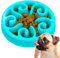 Edipets, Gamelle Anti Glouton Chat ou Chien, Plateau Interactif pour éviter l'Anxiété, pour Petits Animaux de Compagnie, Moyens et Grands (Bleu)