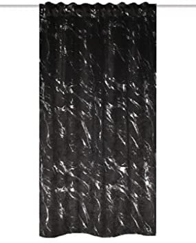 HOME WOHNIDEEN 85153 Verdunkelungsvorhang Force, mit Silberdruck, Marmor-Motiv, Kombiband, Größe: (175 x 140 cm)