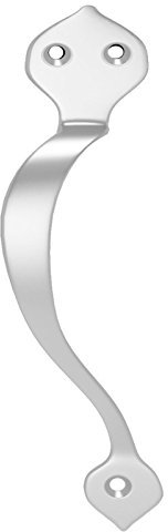 Ironmongery Solutions® Maniglia vittoriana per porte, maniglia per porta d'ingresso, maniglia a D, maniglia per porta mobile, maniglia per cancello, camera da letto, ufficio, finitura cromata lucida,