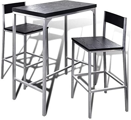 Chusui Mesa Alta y taburetes de Barra de Cocina, Mesa Cocina con Sillas, Mesa Alta Cocina con Taburetes, Mesa Y Sillas De Comedor,