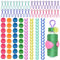 142 Stück Spulenfaden-Organisations-Clips, 70 Spulenhalter-Clips, farbige Faden-Clips, 32 Silikon-Halterungen, 40 Spulenfadenhalter für Quilten, Nähmaschinen, Spule