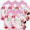 Fashion Yo 5 Sheets Toddlers Princess Elsa Minnie Kids Girls Nail Stickers Earring Stickers Art Decal Party Bag Fillers Decor for Kids Girls Birthday Gift (Minnie Nail Stickers)