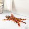 Orange Tiger Niedliche Badematte für Badezimmer Spaß Tiger Cartoon Badteppiche für Kinder rutschfeste Tierform Badewannenmatte saugfähig Badezimmer Plüsch Dusche Teppiche Teppich Dekor waschbar