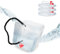 Relaxdays Jerrican d’Eau Pliable, en Lot de 4, 20 litres, avec Robinet, sans BPA, Anse et poignée, Transparent/Rouge, 32 x 27 x 27 cm